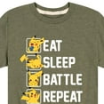 thumbnail image 3 of Pokémon - Eat Sleep Battle Repeat - Youth Short Sleeve Graphic T- Shirt, 3 of 5