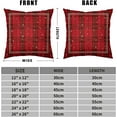 thumbnail image 5 of Christmas Plaid Pillow Covers Red Green Xmas Buffalo Checkered Throw Pillow Covers 16x16 Set of 2 Winter Tartan Snowflakes Pillow Case for Holiday Decor Couch Sofa, 5 of 6