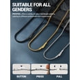 thumbnail image 6 of PROSTEEL Stainless Steel Necklace for Men Women 2mm Snake Chain 20 Inch Birthday Mother Jewelry Gifts for Adults Boyfriend Girlfriend, 6 of 8