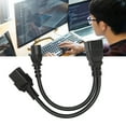 thumbnail image 4 of Cable de alimentación IEC320 C19 IEC320 C13 a IEC320 C20 Cable adaptador de corriente estándar resistente 1 en 2 salidas IEC320 C20 para Monitor para HDTV, 4 of 8