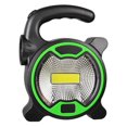 thumbnail image 1 of Lámpara de trabajo portátil, linterna LED, foco de emergencia impermeable, reflector recargable para exteriores, senderismo, camping, verde, 1 of 4