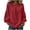 #07 Wine 【One to Wear, One to Wash, One to Spare.】, variant on Women's 3/4 Sleeve Round Neck Blouse Top Shirt Pullover Solid Color Loose Fit Casual Daily Wear Business Office Vacation Fashion Essential Gift for Women | CSEONE,Black XL