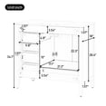 thumbnail image 3 of Harper & Bright Designs 36" Bathroom Vanity Sink Combo, Bathroom storage Cabinet with Drawers, Single Sink Bathroom Vanity with Soft-Closing Door, Blue, 3 of 20