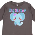 thumbnail image 4 of Inktastic Big Sister Elephant Girls Long Sleeve Toddler T-Shirt, 4 of 5