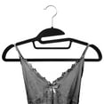 thumbnail image 5 of Simplify 24 Pack Velvet Ultimate Shirt Hanger in Black, 5 of 7
