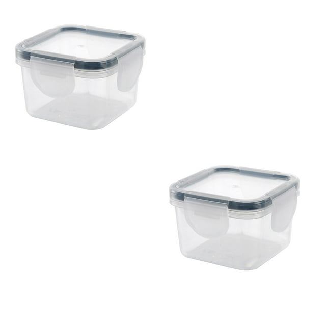 Under 10 Food Storage Mini Plastic Food Storage Containers with Lids Small Airtight Containers Square School Lunch Containers for Children Leftover Food Containers