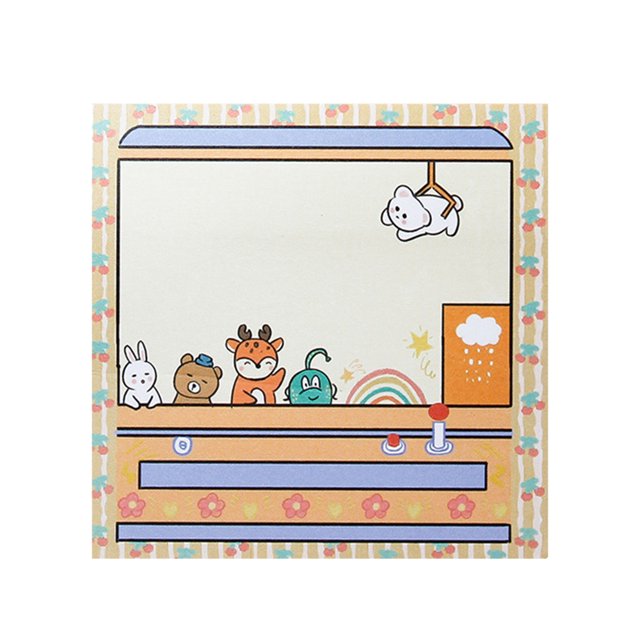 CAROOTU Self Sticky Notes Colorful Creatives Tearable Self-Stick Pad Notes for Office School Home New