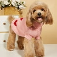 thumbnail image 6 of Valentine Dog Sweater Dog Valentines Clothes Outfit Knitted Heart Sweater for Small Medium Large Dogs Pets (Red, X-Large), 6 of 8