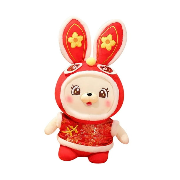 Lindo conejo de peluche, adorno de conejito de peluche, cojín para mesa, tienda 30 centimetros