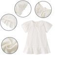 thumbnail image 2 of Qudderr Robes de Princesse pour Filles Manches Courtes Robe d'Été en Coton pour Enfants Taille 1-8T, 2 of 9