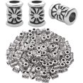 thumbnail image 2 of 120pcs Tibetan Silver Spacer Beads Charms Hollow Tube Bead for DIY Necklace Bracelets Jewelry Making Accessaries, 2 of 7