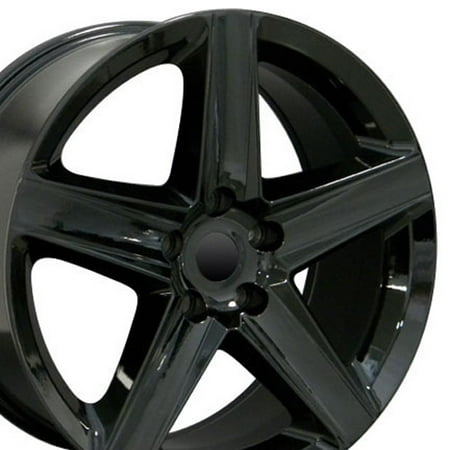 - OE Wheels 20 Inch - Fits Chrysler Pacifica, Dodge Durango, Journey, Jeep Commander, Grand Cherokee - Grand Cherokee Style JP06 Gloss Black 20x9 Rim Hollander 9082