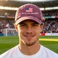 thumbnail image 2 of vigerkar 2026 Soccer Fan Cap–USA, CAN, MEX Host Countries Embroidered Baseball,Hat Unisex , Soccer Supporters (Wine, One Size), 2 of 9