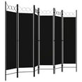 thumbnail image 2 of vidaXL 6-Panel Room Divider Black 240x180 cm, 2 of 4