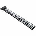 thumbnail image 2 of Teclado de piano eléctrico, Piano enrollable de silicona 88, Piano enrollable manual, regalos educativos, diseño aerodinámico, 2 of 8