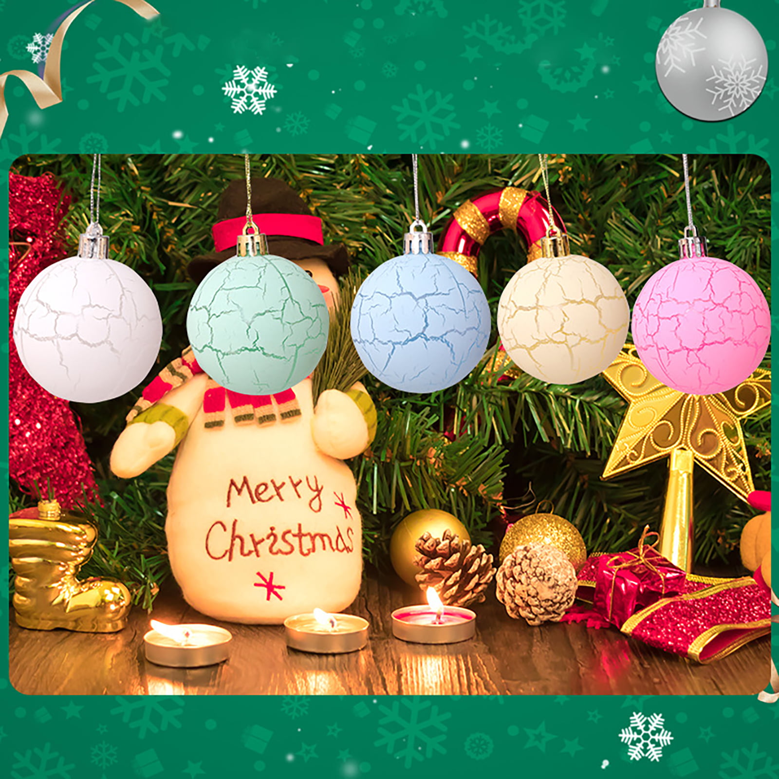 Suzuki Genuine Christmas Tree Baubles Set 6pcs Hanging Decoration Balls Gift Box 