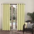 thumbnail image 5 of Sun Zero Sailor Indoor/Outdoor UV Protectant Room Darkening Grommet Curtain Panel, 54"x84", Yellow, 5 of 6