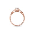 thumbnail image 4 of FB Jewels 10kt Rose Gold Womens Round Diamond Bridal Wedding Engagement Ring Band Set 1/5 Cttw, 4 of 4