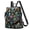 Mushroom and Psychedelic Black, variant on Mushroom and Psychedelic Black Fashion Backpack, Convertible Shoulder Bag with Side Bottle Pockets & Convertible Strap, Large Capacity Gifts for Women Casual Use