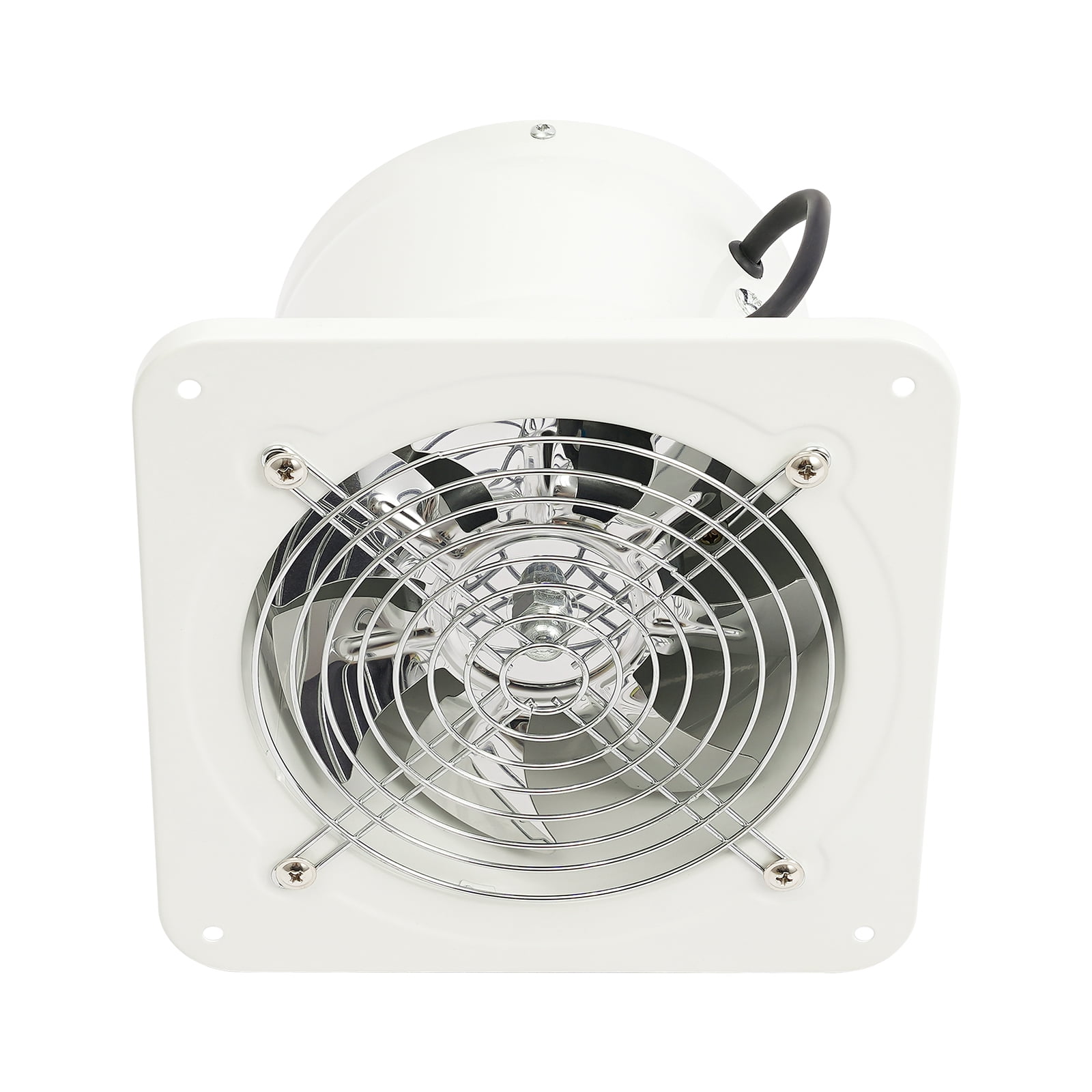Ventilation Fan White 6" Exhaust Fan Wall Mounted for Kitchen Bathroom