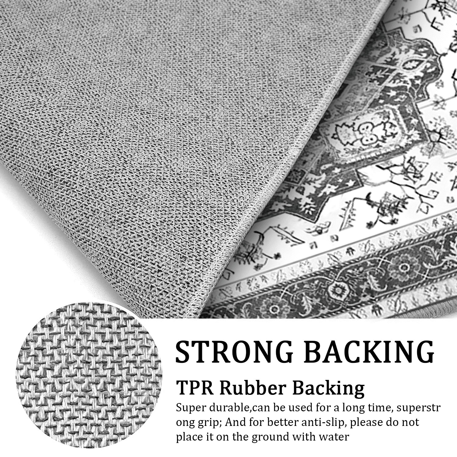 3 Pieces Kitchen Rug Sets with Runner Non Slip Washable Mats for Floor Thick Kitchen Floor Mat Carpet Runner Rugs for Hallway Laundry Holiday Decor
