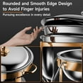 thumbnail image 6 of Chafing Dishes for Buffet, 2 Pack 5QT Round Stainless Steel Chafing Dish Set for Home Parties, Christmas Gatherings, Catering Events Complete Buffet Warmer Set (Rose Gold 2), 6 of 14