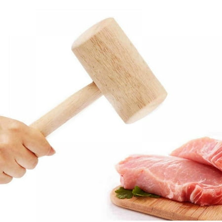 

Portable Shellfish Seafood Natural Beech Wood Hammer Crab Lobster Durable Environmentally Friendly Seafood Hammer Suitable for Restaurant Family Use (19.5x6x3.5CM)