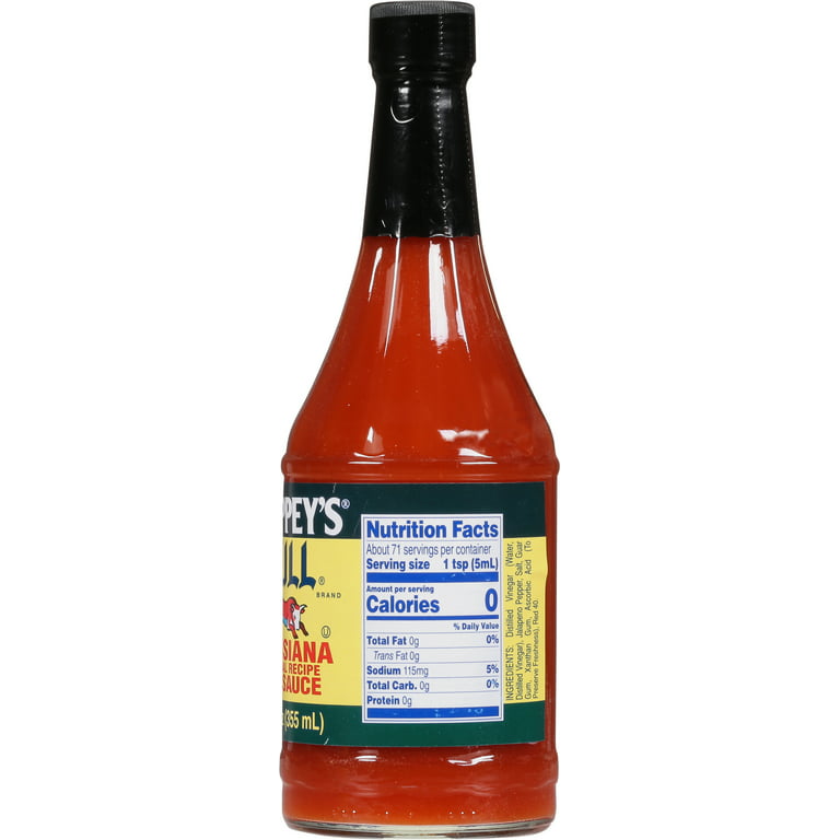 Trappey's Bull Louisiana Original Recipe Hot Sauce, 12 fl oz