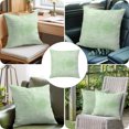 thumbnail image 4 of Throw Pillow Covers 24x24 Inch, Sage Green Decorative Pillow Cases for Couch Sofa Bed, Vintage Solid Color Modern Minimalist Cotton Linen Square Home Decor Pillowcases with Hidden Zipper, 4 of 9