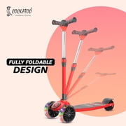 Cockatoo Rocket Racer LED Scooter for Children, 4 Adjustable Heights, 40mm LED Wheels, 1 Pack