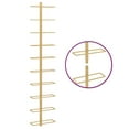 thumbnail image 3 of vidaXL Wall-mounted Wine Rack for 10 Bottles Gold Metal, 3 of 4