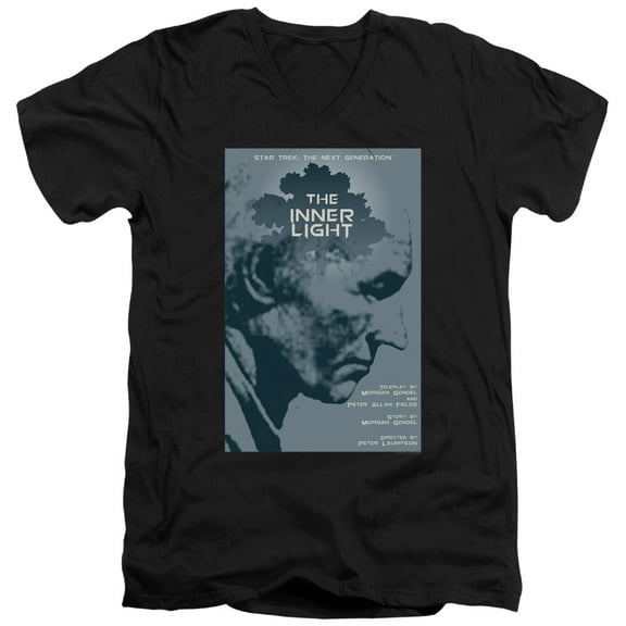 Star Trek - Tng Season 5 Episode 25 - Slim Fit V Neck Shirt - Small