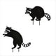 thumbnail image 1 of Estacas de Estatuas de Jardín de Animales de Metal, Estacas de Jardín Decorativas de Animales de Silueta de Animales Negros, Estatuas de Animales Al Aire Libre, 1 of 5