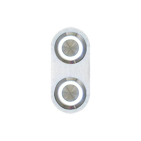 AutoLoc Power Accessories AUTBBA23 Daytona Billet Switch with WHITE LED Illumination - Single Switch