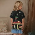 thumbnail image 4 of FamilyThread Toddler Girls Boys Fashionable Short Sleeve T-Shirt Mushroom Graphic Print Tunic Tops Crewneck Casual Summer Shirt For 3-13Y, 4 of 7