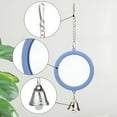 thumbnail image 3 of AOMRCOL Pet Bird Mirror with Bell Interactive Parrot Toy Bird Cage Mirror for Cockatiel Parakeets Canaries, 3 of 7