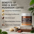 thumbnail image 4 of PureShrooms Instant Mushroom Coffee - Organic Lion’s Mane, Reishi & Cordyceps - Focus, Stress, Energy & Immunity, Herbal Substitute, Keto Friendly (100 Grams, 50 Servings), 4 of 10