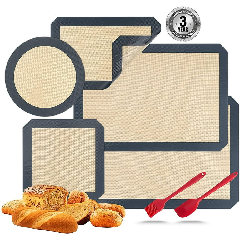 Silicone Baking Mats for 8 inch Square Cake Pan, Non-stick Reusable Cookie  Sheet Liner for Baking Pan, Professional Food Grade Oven Liner Sheets Mats