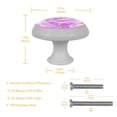 thumbnail image 4 of 4PCS Round Abstract Texture Cabinet Fluorescence Knob Glowing in the Dark Furniture Drawer Pulls Handle with Screws, 4 of 5
