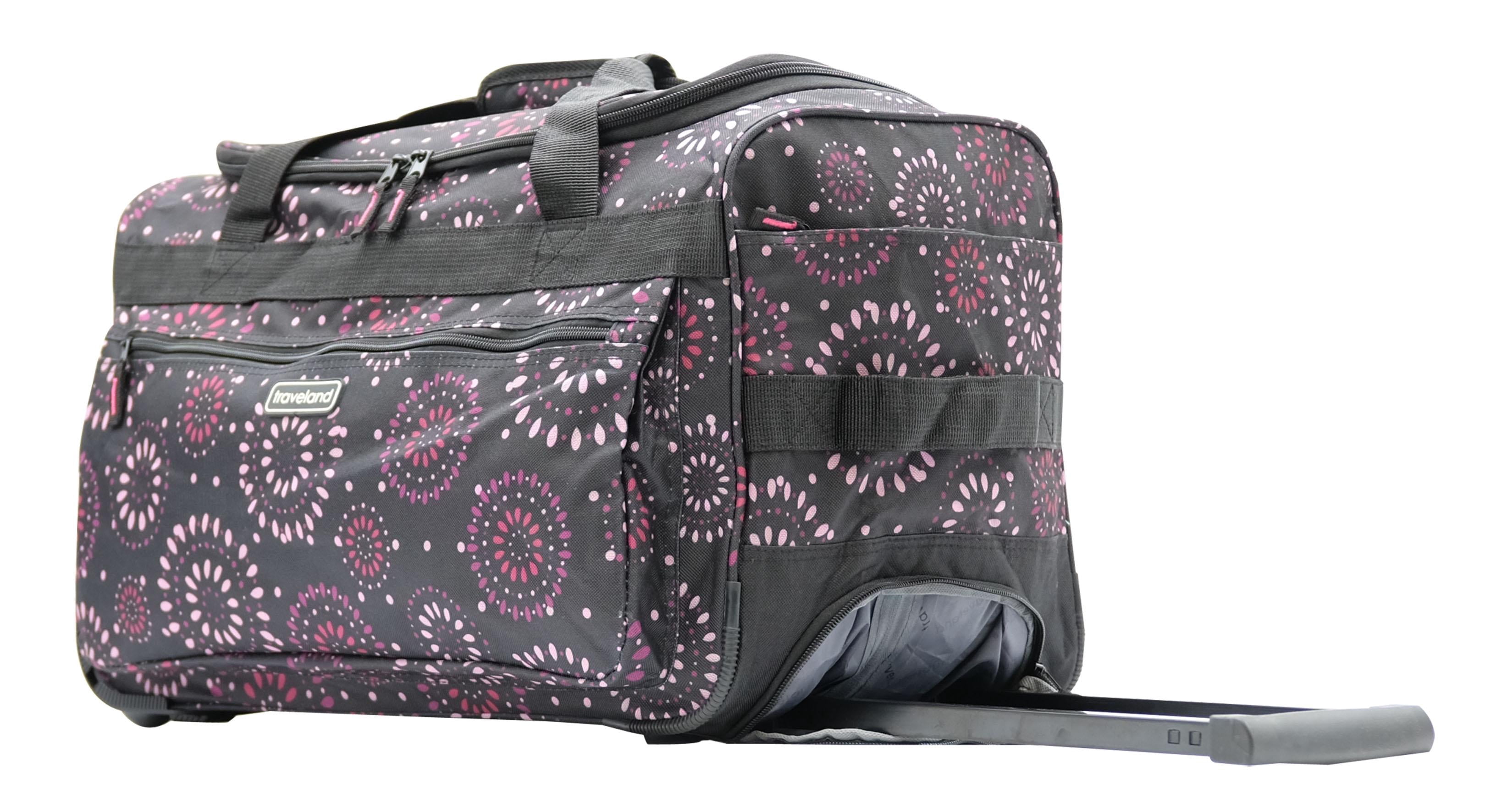 21" MULTI-POCKETS ROLLING DUFFEL BAG-FIREWORKS