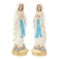 thumbnail image 4 of 2 Piezas Resina Católica Virgen María Estatua Hecha Estatuilla Religiosa, 4 of 7