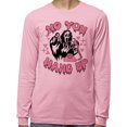 thumbnail image 2 of No You Hang up Ghost Long Sleeve Shirt Unisex 4X-Large Pink, 2 of 5