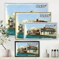 thumbnail image 4 of Designart 'Impression Old Houses On The Island of Mykonos Greece' Nautical & Coastal Framed Canvas Wall Art Print, 4 of 5