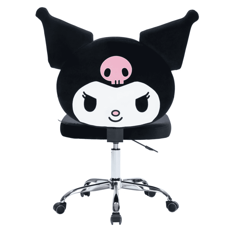 Impressions Vanity Kuromi Swivel Desk Chair with Makeup Wheels