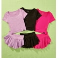 thumbnail image 3 of Justice Girls Mesh Hem Tulip Short Set, Sizes XS - XLP, 3 of 9