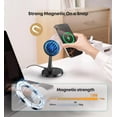 thumbnail image 7 of Wtuhu 15W Fast Magnetic Wireless Charger Stand, Strong Magnet Auto‑Align Charging Station Pad, Compatible with iPhone 17‑12 Series & AirPods, 7 of 7