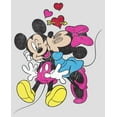 thumbnail image 2 of Women's Mickey & Friends Valentine's Day Minnie Mouse Smooch  Racerback Tank Top White Heather X Small, 2 of 4