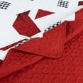 thumbnail image 7 of 3 Pcs Winter Red Cardinals Christmas Quilt Bedspread Set Holiday Decor, 7 of 7