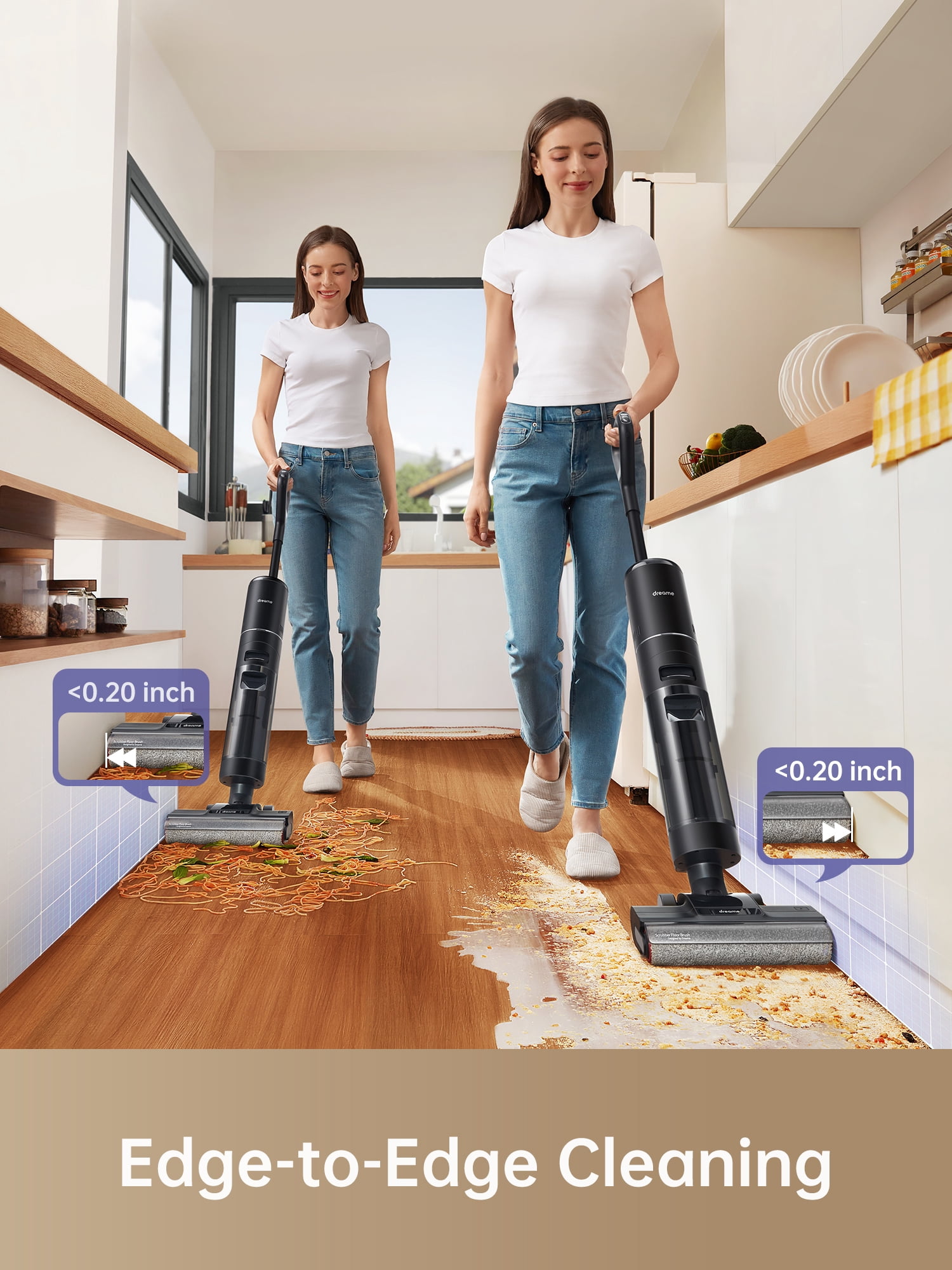 Dreame H12 Pro Vacuum Mop Cleaning Bundle, Cordless Wet Dry Vacuum for Hard Floor, Auto Self-Cleaning, Edge to Edge Cleaning with Hot Air Drying, Smart Messes Detection, 1 more Filter