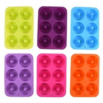 SPRING PARK Silicone Mini Donut Pan, Doughnut Baking Mold Tray - Muffin Cups, Cake Mold, Biscuit Mold